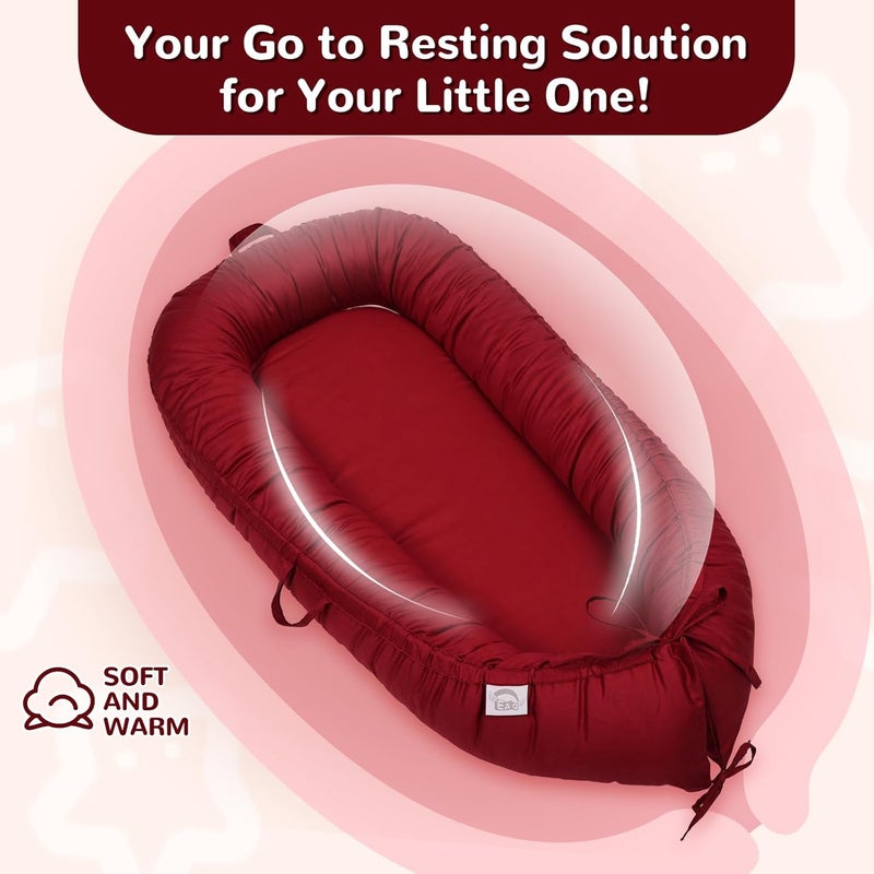 EAQ Baby Lounger, Infant Lounger for Newborn,Portable Baby Nest Cover Breathable & Soft, Newborn Essentials - Image 4